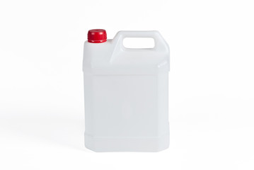 White plastic jerrycan