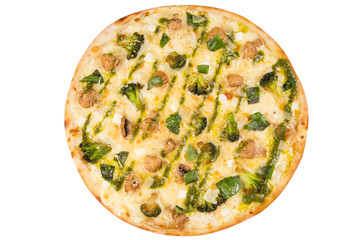pizza isolated on white