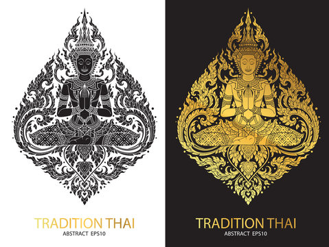cover tradition thai Buddha Jewelry Set