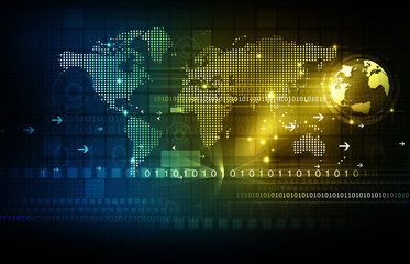 Global communication technology background