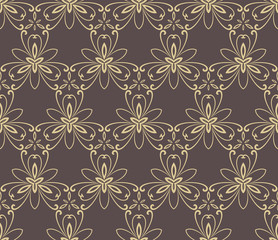 Floral Fine Seamless Vector Pattern
