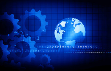 Global communication technology background