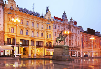 Ban Jelacic square in Zagreb. Croatia - 118881759