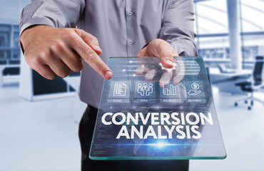 Business, Technology, Internet and network concept . Young busin