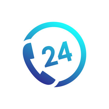 recommend clip art: 24 hour service icon, phone, call us