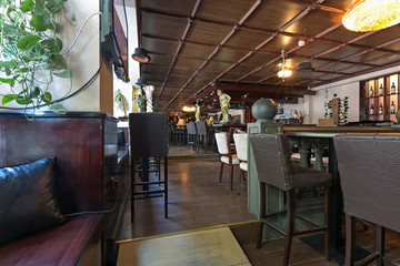Cafe bar interior