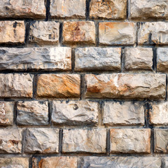 Vibrant bricks texture