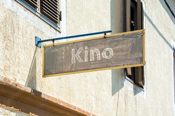 Obraz premium Schild 116 - Kino