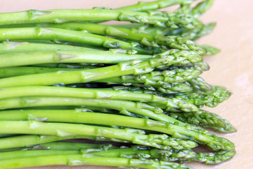 Fresh green asparagus