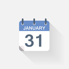 31 january calendar icon