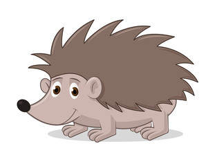 Cartoon Vector Illustration  Of Hedgehog.