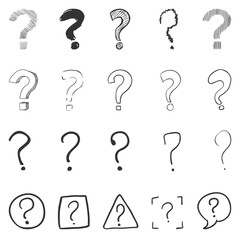Vector Set of Question Marks