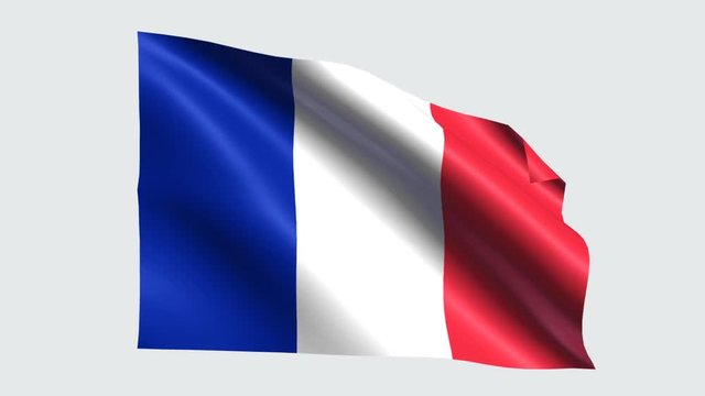 france flag with alpha channel, transparent background