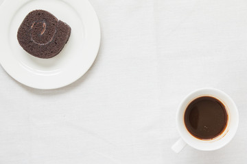 coffee cup and cake