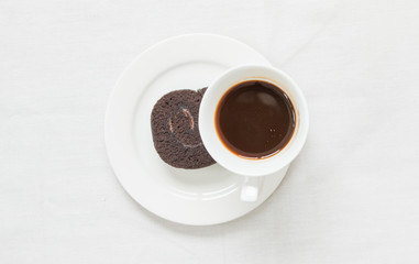 coffee cup and cake