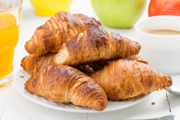 pile of croissant on plate