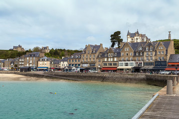 Naklejka premium view of waterfront in Cancale, France
