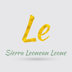 Golden Symbol of the Sierra Leonean Leone