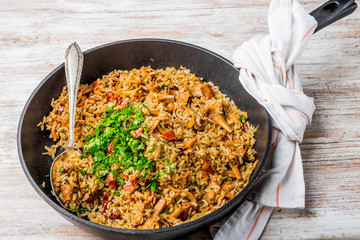 Risotto with chanterelles and fresh parsley