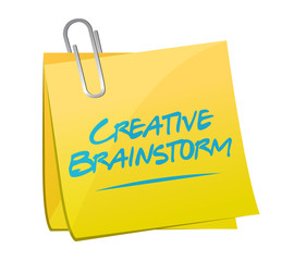 Creative Brainstorm post sign concept