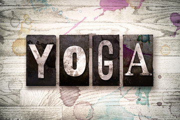 Yoga Concept Metal Letterpress Type