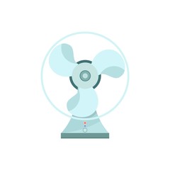 Fan icon illustration, flat icon fan or ventilator