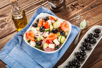 Delicious greek salad