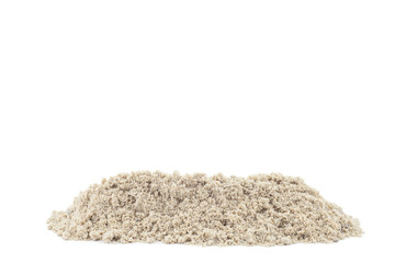 Pile of sand isolated on white background
