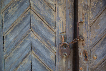 Old closed door