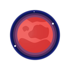 Mars flat icon