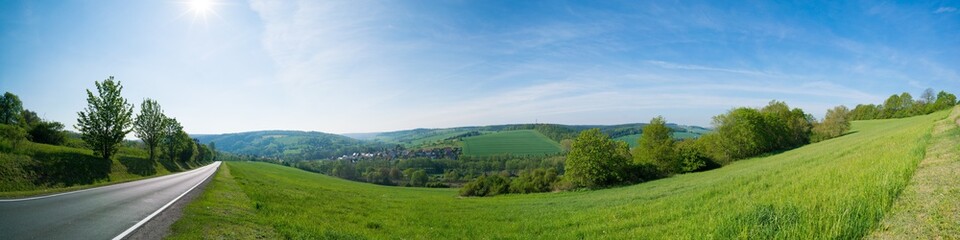 Fototapeta na wymiar Agricultural field panorama
