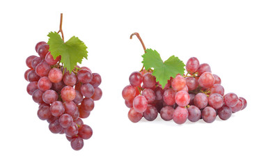Bunch of grape on white background