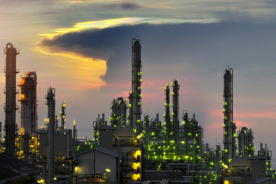 oil-refinery industry plant .