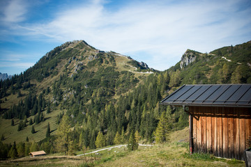 wood house in Berchtesgaden nation park