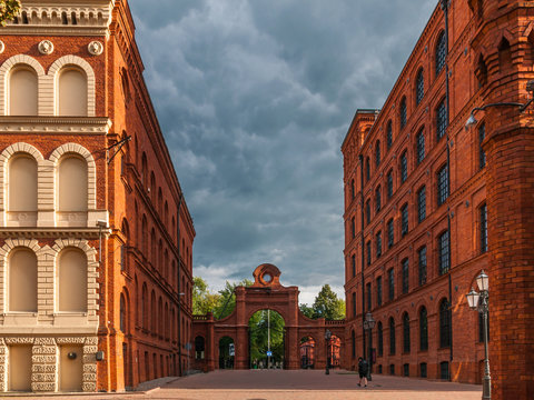 Fototapeta Altes Fabrikgebäude in Lodz  Polen
