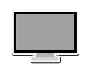 computer display gadget device technology icon. Flat and Isolated design. Vector illustration