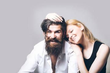 young happy smiling couple