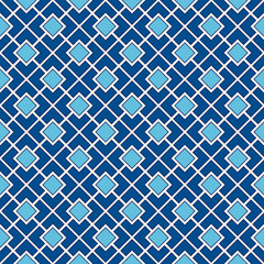 Seamless pattern with symmetric geometric ornament. Color abstract background.