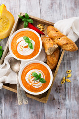 Pumpkin cream soup