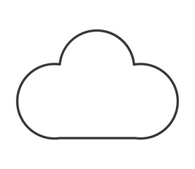 cloud shape weather sky climate icon. Flat and isolated design. Vector illustration