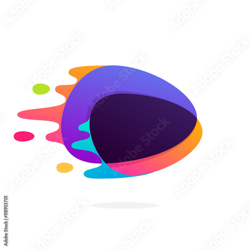 "Triangle intersection icon with fast speed lines." Stock image and