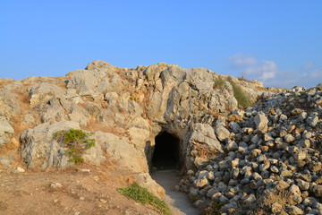 Rethymno Fortezza fortress cave