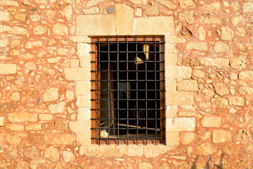 Fototapeta na wymiar Rethymno Fortezza fortress window