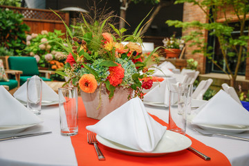 Objects: Table setting for a party