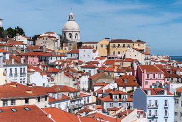 Street views from urban Lisbon Portugal