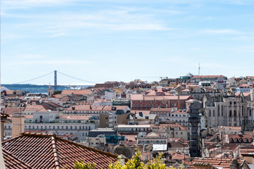 Arco da Rua Augusta streetview in Lisbon Portugal