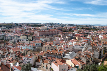 Naklejka na ściany i meble Exploring Lisbon Portugal, streetviews and cityscapes