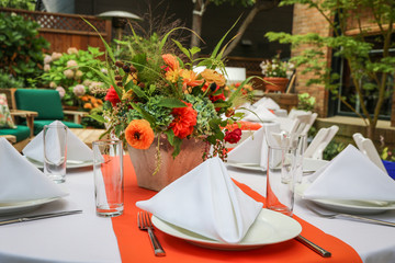 Objects: Table setting for a party