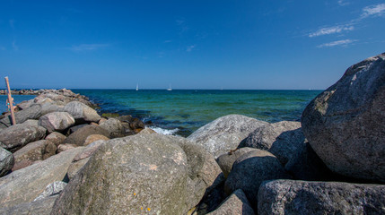 Fototapeta na wymiar Baltic Sea, rocks, beautiful landscape