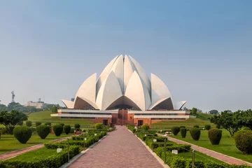 Fotobehang Bahai Lotus-tempel - New Delhi, India © diegograndi